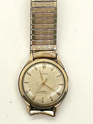 Vintage Gold Tone Laco Watch 17 Jewels German Walzgolddouble 20 Micron Special • $49.99