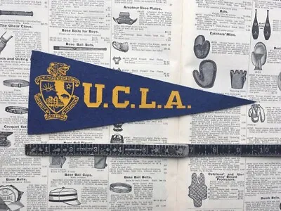 Vintage College Pennant UCLA University California Felt Banner Flag Mini 10 Inch • $15