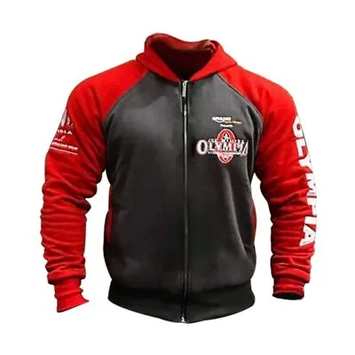 Mr Olympia Bodybuilding Hoodie Men's New Black Long Sleeve Sweatshirt Gym Shirt • $59.81