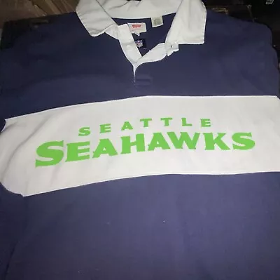 Levis Seattle Seahawks Long Sleeve Shirt Size Xxl Vintage  • $49.79