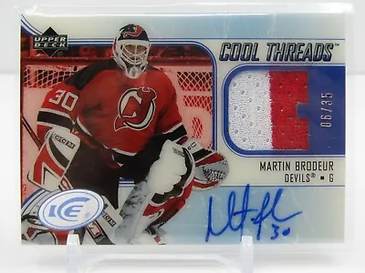 Martin Brodeur 2005-06 Upper Deck Prime Patch Autograph! #06/35! Sp! Nj Devils!  • $149