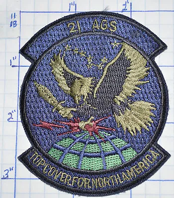 U.s.a.f. Air Force 21 Ags Top Cover For North America Subdued Patch • $1.50