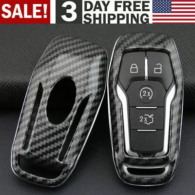 Carbon Fiber Remote Key Fob Cover For Ford F-150 Explorer Lincoln MKX MKC USA* • $9.09