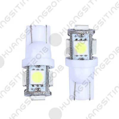 2PCS HID White 5-SMD T10 LED Bulbs For Car Parking Position Lights 2825 168 194 • $6.55