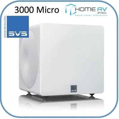 SVS 3000 Micro Dual 8  Subwoofer Home Cinema Hifi 800 Watts- White Gloss • £849
