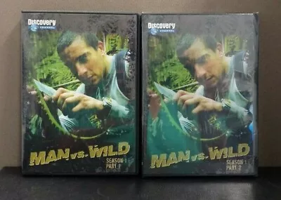 Man Vs Wild: Season 1 - Parts 1 & 2    (DVD 6 Discs)  BRAND NEW & LIKE NEW • $99.99