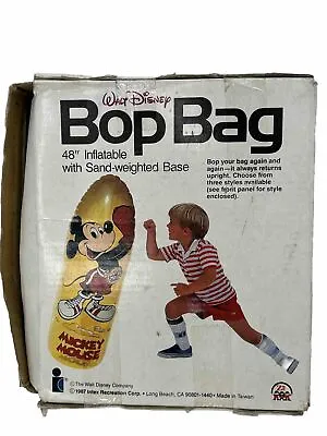 Disney Mickey Mouse Bop Bag 48  Inflatable Disneyana Vintage 1987 Boxing • $44.99