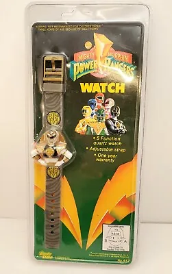 Vintage 1993 Mighty Morphin Power Rangers Gold Ranger Watch Mint New In Package • $99