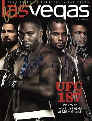 UFC 187 LAS VEGAS  Mag-signed By CormierWeidmanBelfort&Johnson (RIP) 100% IP • $189.99