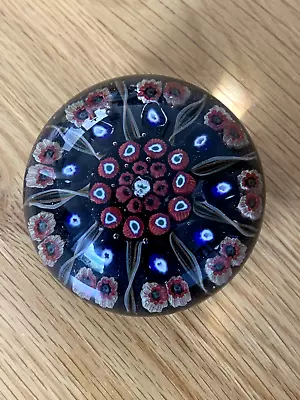 Strathearn  Glass Paperweight  9 Spoke Millefiori • £25