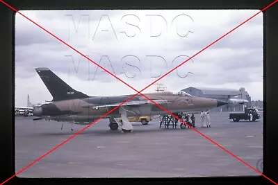 U04 - 35mm Duplicate Aircraft Slide - F-105D Thud 60-5381 388TFW @ McConnell '66 • $8.99