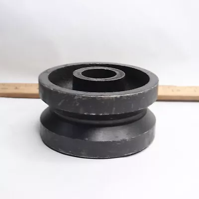 V Groove Wheel Roller Bearing Caster Cast Iron Black 600 Lbs 4  • £17.22