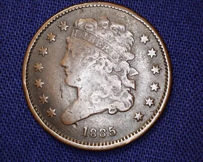 Nicely Detailed 1835 Classic Head Half Cent 398000 Mintage   #S162 • $115