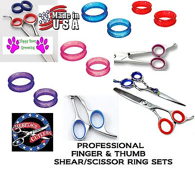 RUBBER Finger&Thumb Ring Sizing Insert SET For KamisoriKatana Shears Scissors • $12.21