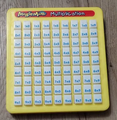 Vintage Magic Math Multiplication 1993 Press And See Homeschool Educational Toy • $19.99