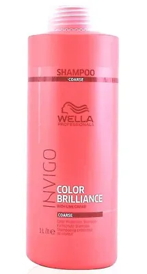 £16.99 • Buy Wella Brilliance Invigo Shampoo Coarse Hair 1000ml