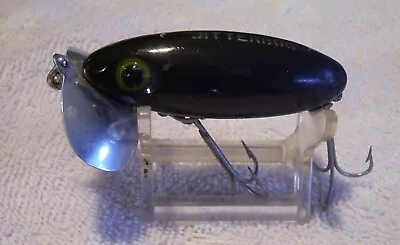 020524 VINTAGE  Arbogast Jitterbug LURE  2-5/8   BLACK • $6.26