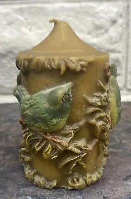 Vintage German Johann Gunter Walldurn Baden Schutzmarke Carved Candle Birds 5x3” • $29.99