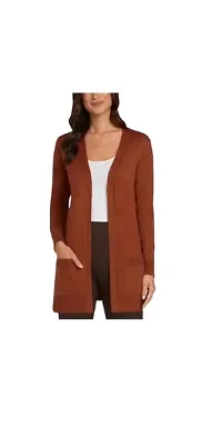 Matty M Ladies The Boyfriend Cardigan Color Brick Size 2XL |B30 • $24.99