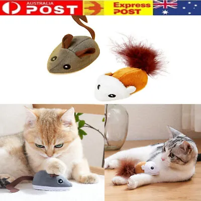 Cat Kitten Interactive Mouse Toy Automatic Moving Electric Mouse Teaser Toy Gift • $14.49
