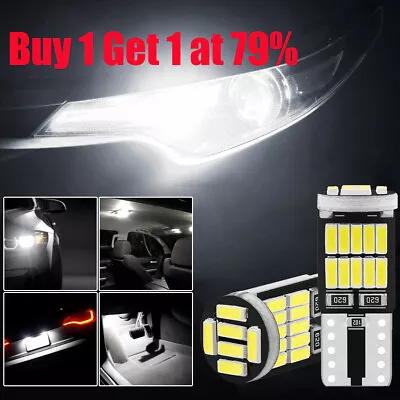 T10 W5W LED Bulb 501 Side Light Interior Plate 26SMD XENON BRIGHT WHITE BULBS X2 • £2.99