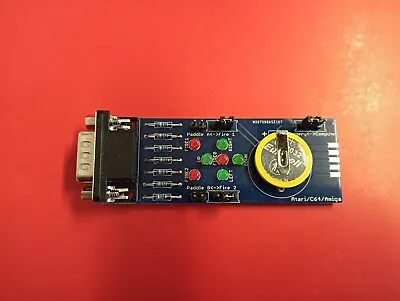 Commodore 64/124/VIC-20/Amiga/Atari Joystick Tester Battery Powered C64 • $25