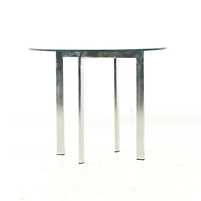 Pace Collection Style Mid Century Chrome And Glass Side Table • $1195