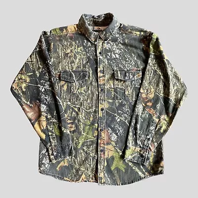 Mossy Oak Break Up  Shirt Mens Large Long Sleeve Leaves & Limbs Camo #0325ED • $19.99