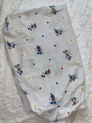 Vintage Disney  Twin Sz Sheet Set Mickey Mouse Minnie Mouse Made In USA • $24.99