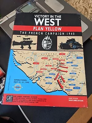 1940 VICTORY IN THE WEST BOARD GAME - GMT Games- 100% COMPLETE - 95% Unpunched • $75