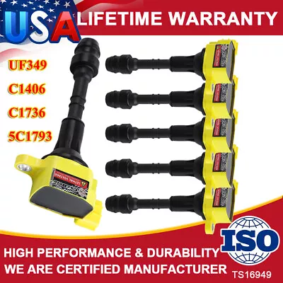 6 Ignition Coils For Nissan Murano 3.5L & 05-16 Frontier V6 2003-2008 4.0L UF349 • $79.95