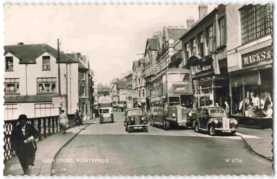 £5.95 • Buy Pontypridd High Street Glamorgan - Marks & Spencer - C.1953 RPPC Postcard N30