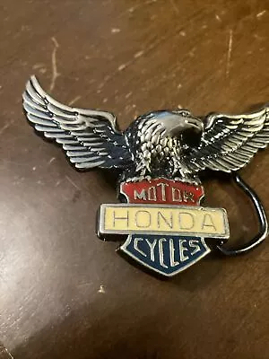 Vintage Honda Motorcycle Belt Buckle • $14.99