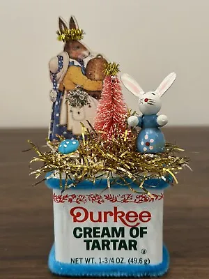 Vintage Kitsch Tin Easter Holiday Decor- Durkee Cream Of Tartar • $22