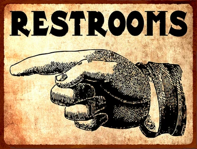 £15.49 • Buy Rest Rooms This Way Metal Sign Plaque Vintage Reytro Home Beer Garage Bar Tin
