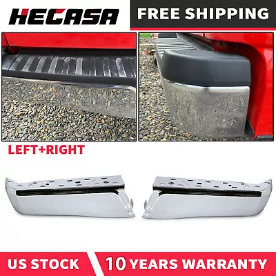 Rear LH RH Chrome Bumper Face Bar End Caps For 2015-2019 2020 Ford F150 • $92.50