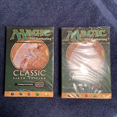 SIXTH 6th EDITION MTG CLASSIC Sealed Two Player Starter Deck From Box - English • $69.99