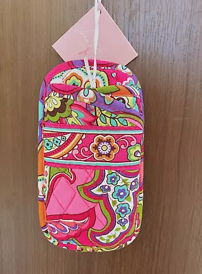 NEW VERA BRADLEY Retired Rare Pink Swirls Double Eyeglass Case Soft COTTON • $9.90