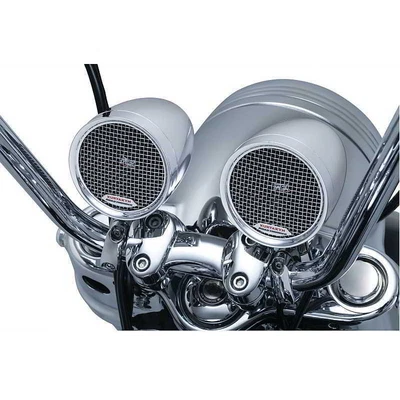 $297.89 • Buy Kuryakyn Chrome Road Thunder Speaker Pods Bluetooth Controller Harley Motorcycle