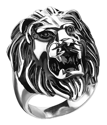 Men's Big Lion Ring Stainless Steel  214 • $18.95