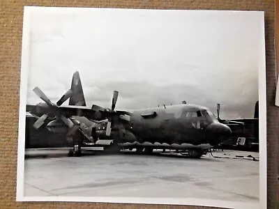 Vintage Vietnam War 1970 USAF C-130 In  Camouflage Number 1791 B/W Photo • $14.99