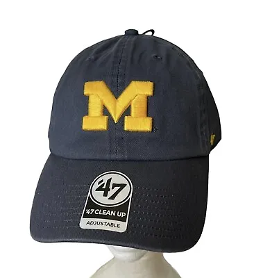 Michigan Wolverines ‘47 Clean Up Hat Maize Blue Gold “M” Logo Adjustable New • $23.95
