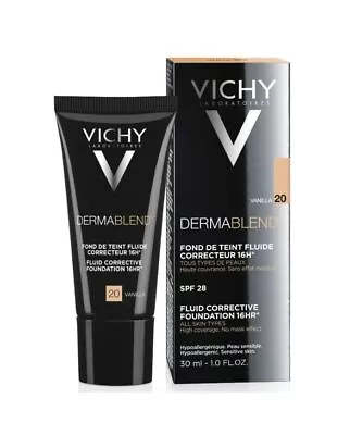 Vichy DERMABLEND Corrective Fluid Foundation 30ml. 16h. • $26.95