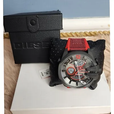 DIESEL Mega Chief Analog-Digital Red Nylon And Silicone Watch  • $174.99