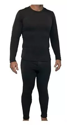 Mens Winter Ultra-Soft Fleece Lined Thermal Set Long John Underwear With Fly • $19.97