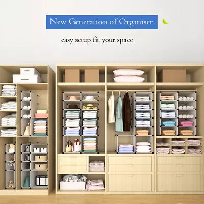 $19.99 • Buy Color Wardrobe Space Organizer Cube Cabinet Storage Shelves Shoe Rack Toy Book