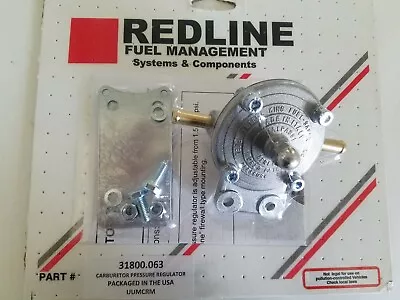 Weber Redline Fuel Pressure Regulator With Fittings 1.5-2.0 Lb.to Less Than 3lbs • $129