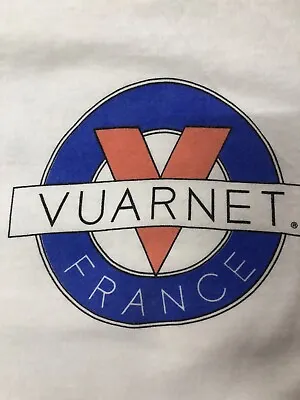 Vintage 90s Vaurnet France Surf Surfer Shirt M-Short 19.5x28 Single-Stitch White • $29