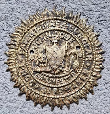£80 • Buy John Lowe Manchester Safe Plaque (Reclaimed, Architectural, Salvage)