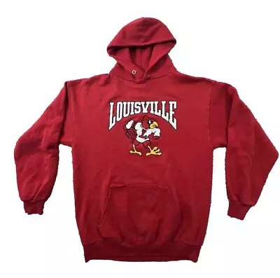 Vintage 80’s Louisville Cardinals Arch XL Hoodie Sweatshirt Pullover Streetwear • $41.92